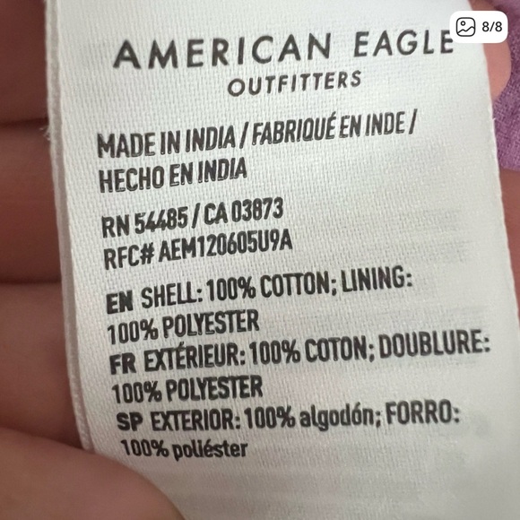 American Eagle Outfitters Lilac Halter Tie Dress - Picture 3 of 7